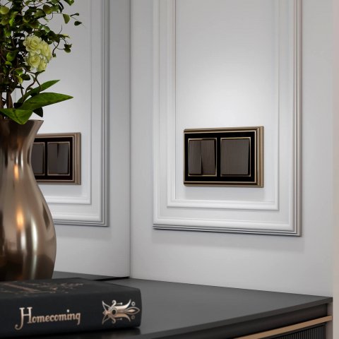 Набор клавиш для выключателя двухклавишного Werkel бронзовый W1129012 4690389161643