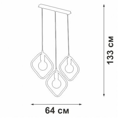 Подвесной светильник Vitaluce V4543-1/3S