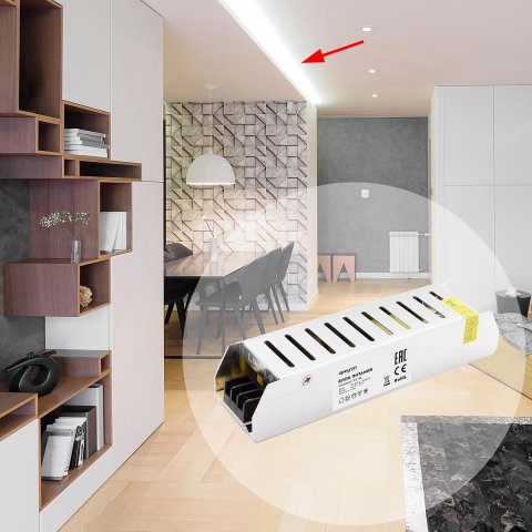 Блок питания Apeyron 12V 75W IP20 6,25A 03-48