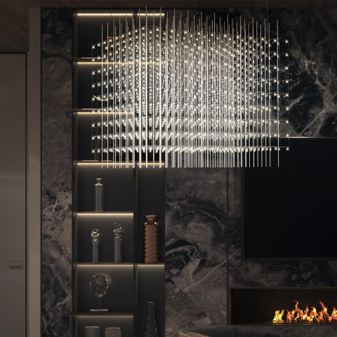 Подвесной светодиодный светильник Loft IT Crystal cube 10146/1200