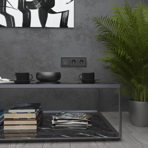 Рамка Werkel Aluminium на 3 поста черный алюминий W0031708 4690389158100