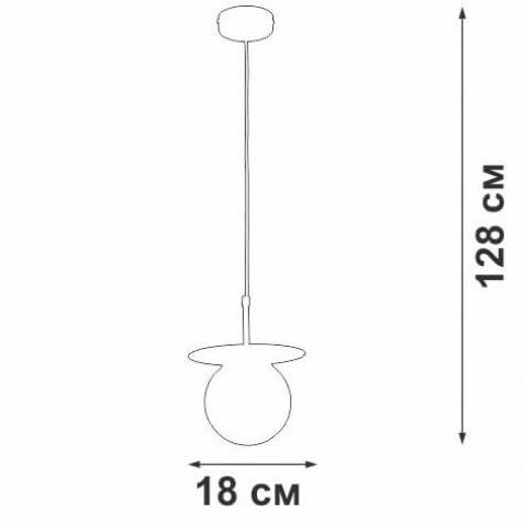Подвесной светильник Vitaluce V2988-1/1S