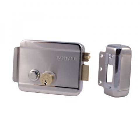 Замок электромеханический VE042 SN L матовый никель