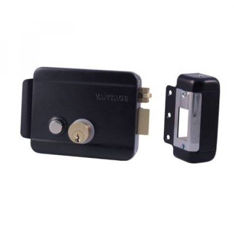 Замок электромеханический VE042 BL L черный