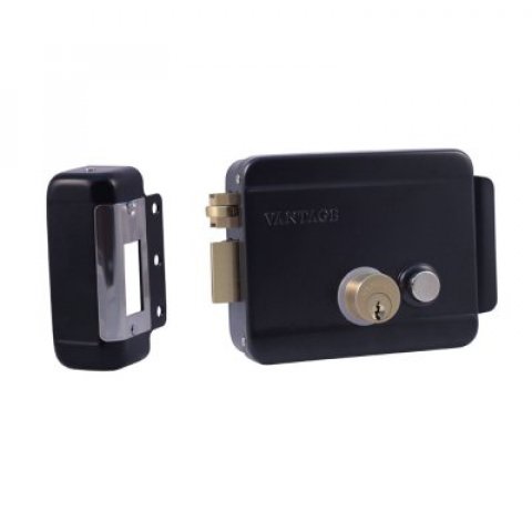 Замок электромеханический VE042 BL R черный