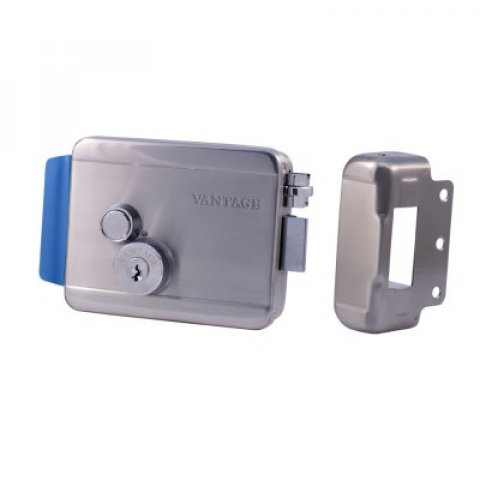 Замок электромеханический VE091 INOX L нержавеющая сталь