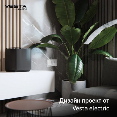 Рамка 2-постовая Vesta-Electric Exclusive White белый FRM050202BEL