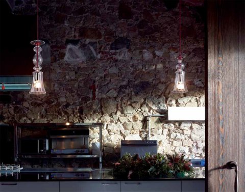 Подвесной светильник Bover Twins 01 Red