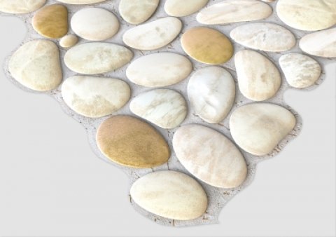 Камень «Галька перламутровая»