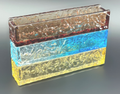 Стеклянный кирпич D34