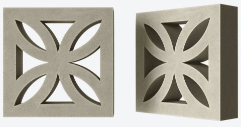 Декоративный бетонный блок OL01