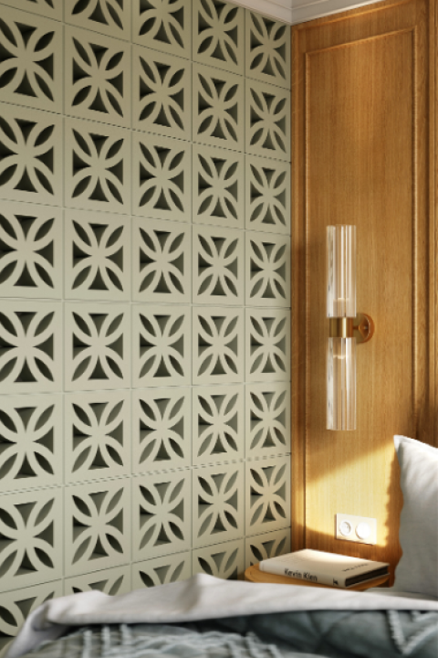 Декоративный бетонный блок OL07 полированный