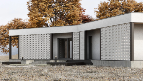 Декоративный бетонный блок OL01