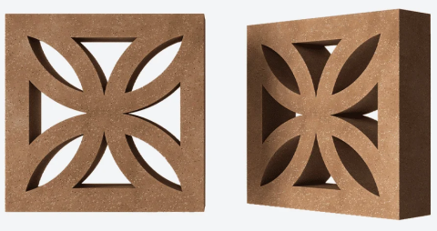 Декоративный бетонный блок OL01