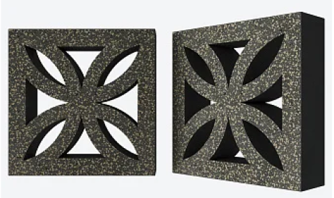 Декоративный бетонный блок OL06 полированный