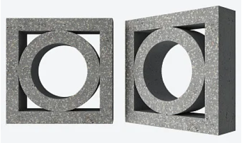 Декоративный бетонный блок OL07 полированный