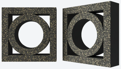 Декоративный бетонный блок OL07 полированный