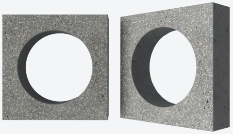 Декоративный бетонный блок OL08 полированный