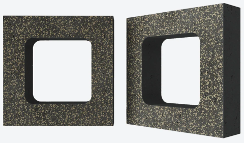 Декоративный бетонный блок OL10 полированный