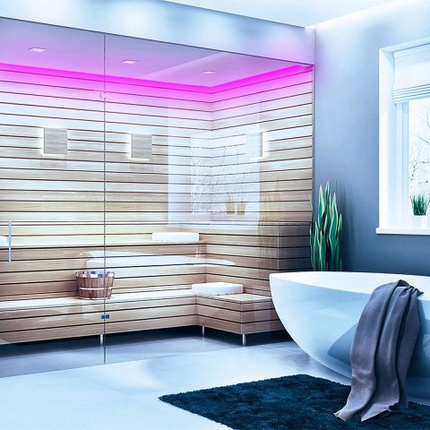 Светодиодная влагозащищенная лента Apeyron 14,4W/m 120LED/m 2835SMD фиолетовый 5M 00-329