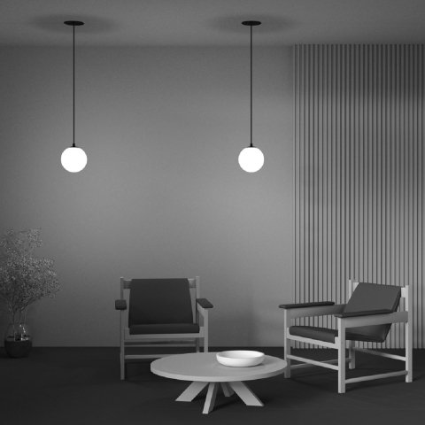 Подвесной светодиодный светильник Maytoni Technical Luna P039PL-5W3K-20INS-B