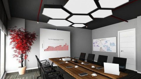 Подвесной светодиодный светильник Siled Hexago 7371064