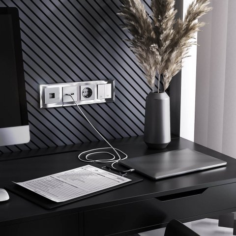 Рамка на 4 поста Werkel Diamant зеркальный W0041220 4690389158858