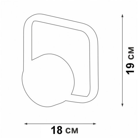 Настенный светодиодный светильник Vitaluce V04612-03/1A