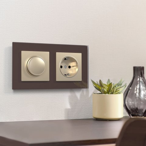 Рамка на 2 поста Werkel Favorit мокко W0021118 4690389159718