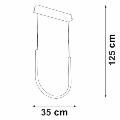 Подвесной светодиодный светильник Vitaluce V4682-1/1S