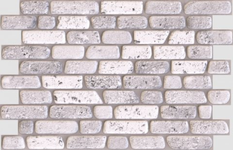 Кирпич «Травертин» серый