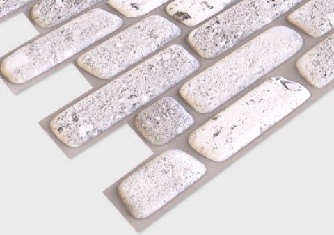 Кирпич «Травертин» серый