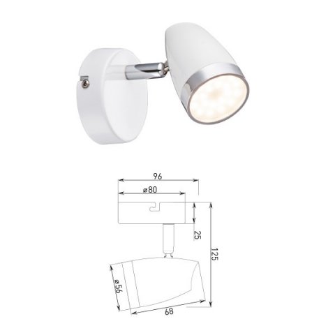 Спот Rivoli Kelly 6155-701 Б0054681