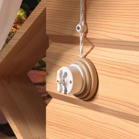 Комплект изоляторов без винта 100 шт. Werkel Ретро белый W6431401 4690389166204