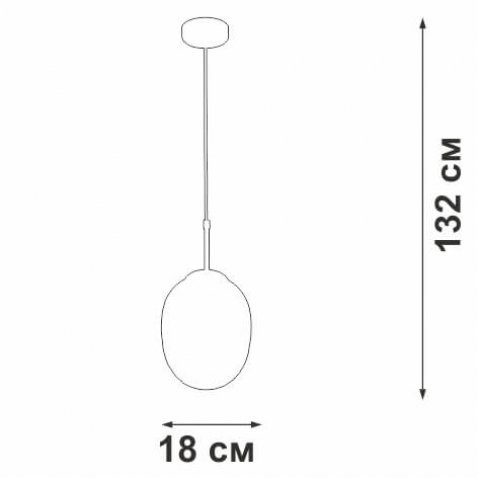 Подвесной светильник Vitaluce V2969-1/1S