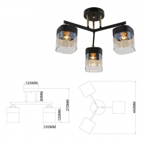 Потолочная люстра Rivoli Isadora 9133-303 Б0054750