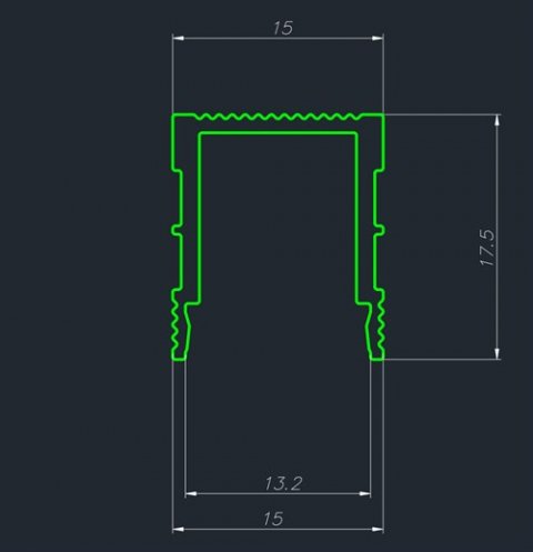 Декоративный стеновой профиль Pro Design 536 Черный