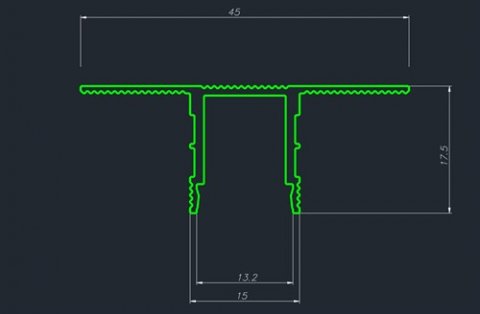 Декоративный стеновой профиль Pro Design 534 Черный