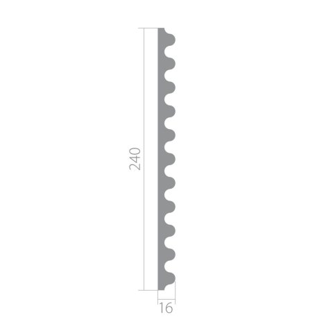 Стеновая панель Ultrawood арт. UW 07 i (2000 х 240 х 16 мм)