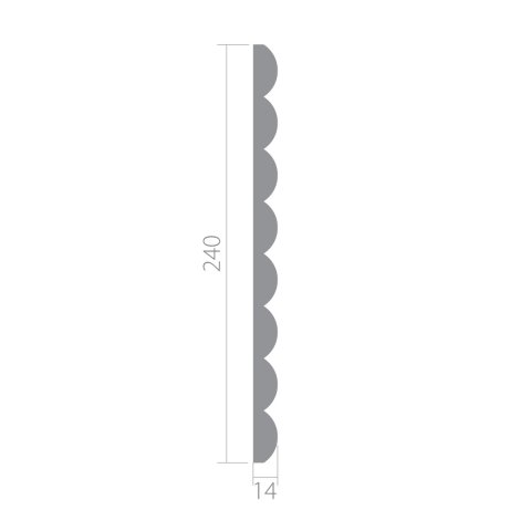 Стеновая панель Ultrawood арт. UW 01 i (2000 х 240 х 14 мм.)