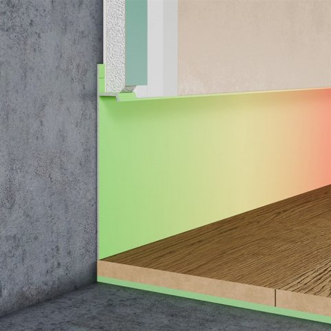 Плинтус скрытого монтажа Pro Design 323 (крашенный по RAL)