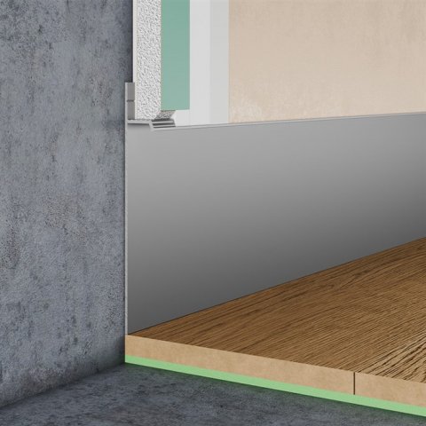 Плинтус скрытого монтажа Pro Design 323 (анод. алюминий)