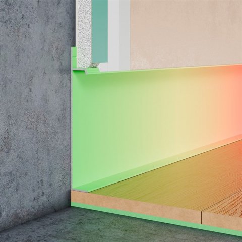 Плинтус скрытого монтажа Pro Design Universal 235 (крашенный по RAL)