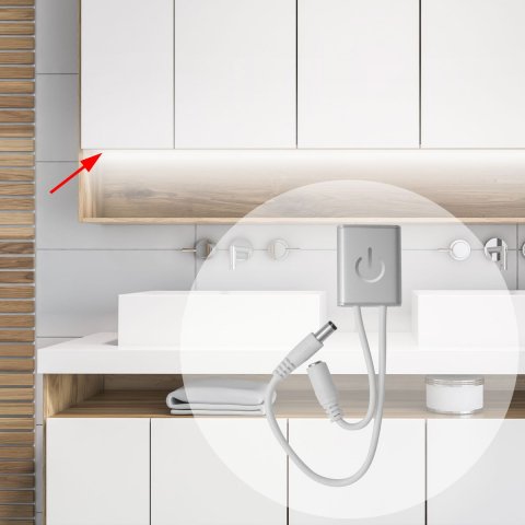 Выключатель сенсорный Apeyron с диммером 12/24V 04-05