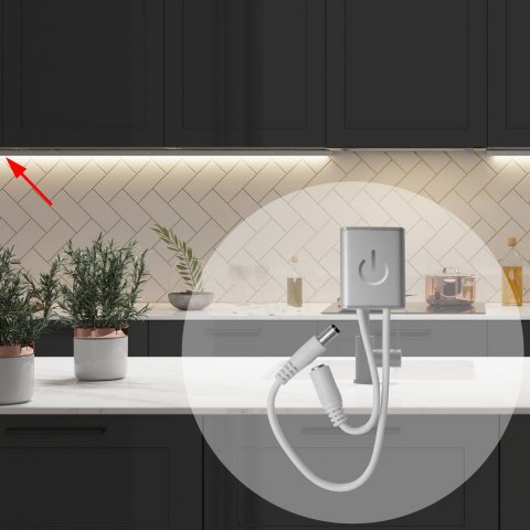 Выключатель сенсорный Apeyron с диммером 12/24V 04-05