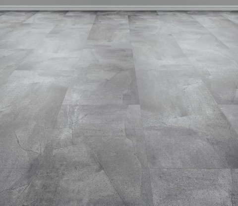 Замковый виниловый пол Vinilam Ceramo Stone 61602 Серый Бетон