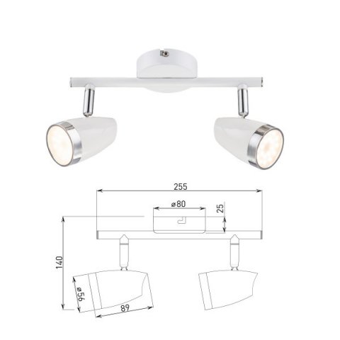 Спот Rivoli Kelly 6155-702 Б0054683