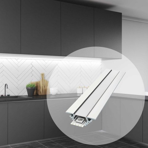 Профиль угловой с рассеивателем Apeyron 08-03