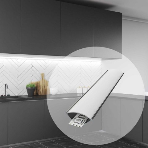 Профиль угловой с рассеивателем Apeyron 08-04