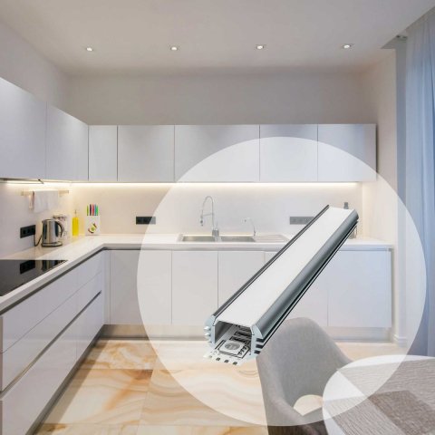 Профиль с рассеивателем Apeyron 08-17